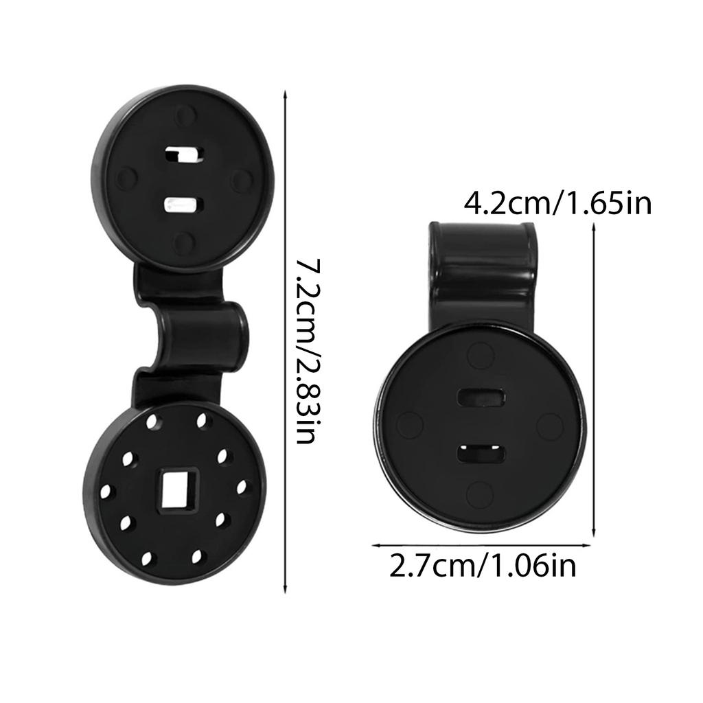 20/50/100PCS Round Plastic Sunshade Clips Shade Cloth Clips Shade Netting Black Clips Reusable Tent Clips Accessory