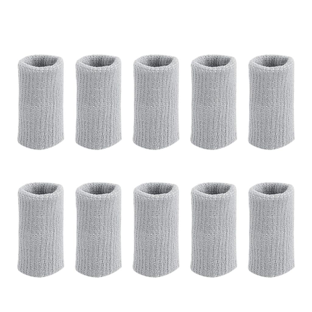 10Pcs Elastic Knitted Finger Protectors Brace Support Guards For Sports Knuckles Protection Sleeves Covers