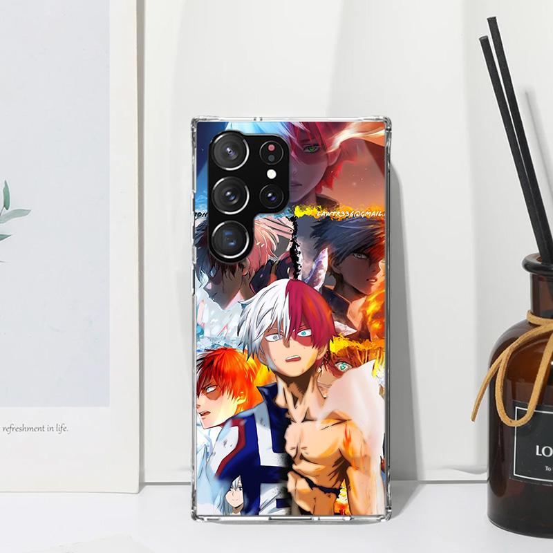 My Hero Todoroki Shoto Phone Case For Samsung Galaxy Note 20 Ultra 10 Plus 9 8 M11 M12 M21 M30S M32 M51 M52 J4 J6 + J8 Art Funda