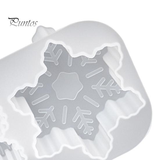 Snowflake Silicone Candle Mold Christmas Resin Mold for Candle Making DIY Aromatherapy Wax Polymer Clay Soap Sculpture Decoration Glue Mold