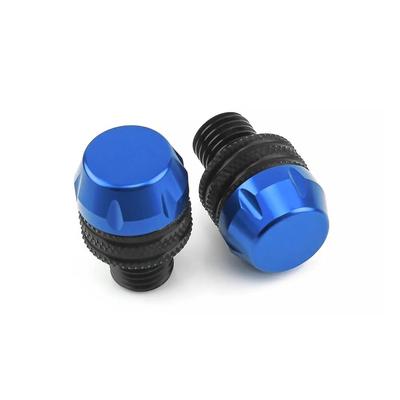 Mirror Hole Cover Cap for Honda Revel 1100 DCT CMX300 CMX500 CMX1100 Motorcycle Rearview Mirror Screw Mirror Hole Plug (Blue)