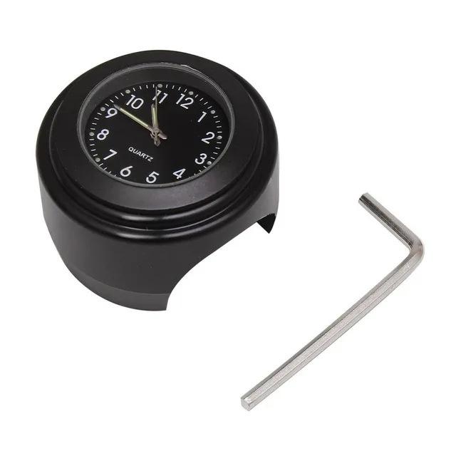 Universal Motorcycle Handlebar Clock: Dustproof, Luminous Quartz Design In Aluminum Alloy