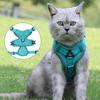 Yousheng Pet Harness Leash Reflective Stripes Anti-pull Breathable Pet Dogs Cats Harness Traction Rope Set for Pet Training
