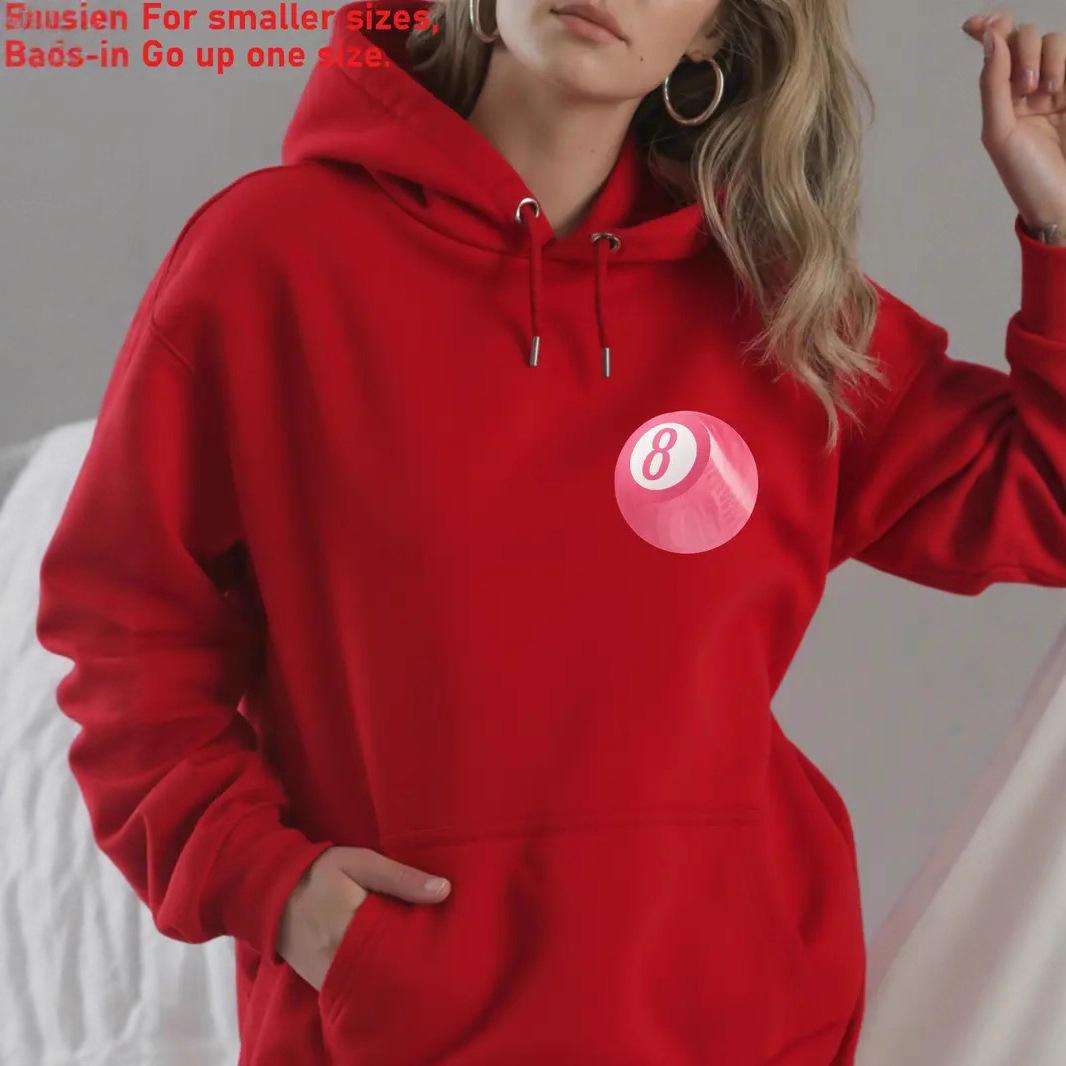 

Ladies Spring Autumn Casual Hooded Long Sleeve 8 Ball Pool Printed Pullover Hoodies Sweatshirt Top 5XL