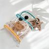 Korean Style Animal Color Block Transparent Backpack for Kindergarten and Beach