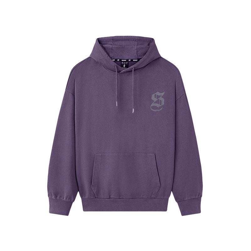 Skechers Felpa con cappuccio unisex serie sportiva moda di strada felpe con cappuccio viola cosmico L325U047-04R8