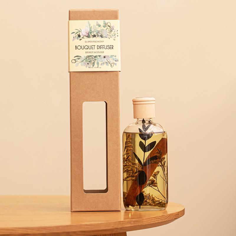 500ml Rattan Aroma Diffuser Set – Flameless Essential Oil Gift for Friends & Home, Long-Lasting Fragrance Air Freshener. 500ml