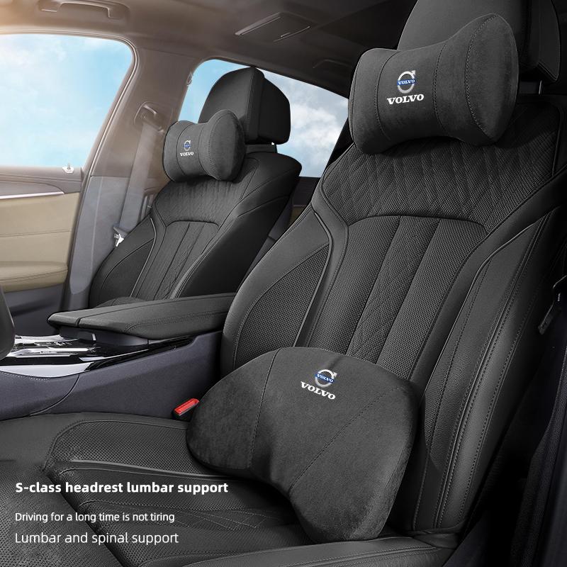 Autopolštář na ochranu krku Opěrka hlavy Paměťová pěna Bederní opěrka Pro Volvo Xc60 Xc90 V40 V60 S60 V50 V90 S80 C40 XC40 V70 XC70