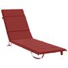 Sun Lounger Cushion GEMERT 100percent Polyester Wine Red