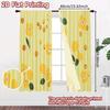 2D FLAT PRINTING 2pcs Curtains (Without Rod) Floral Spring Delight (3) April Fools is Day holiday curtains with digital printing