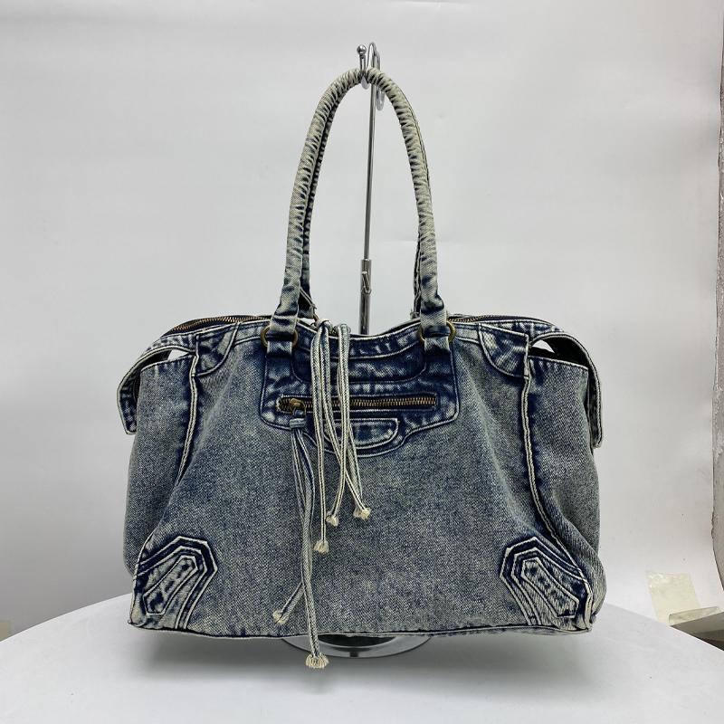 Women's Handbags Large Capacity Canvas Tote Bag  Fashion Shoulder Motorcycle Bag Printed Tote Bag