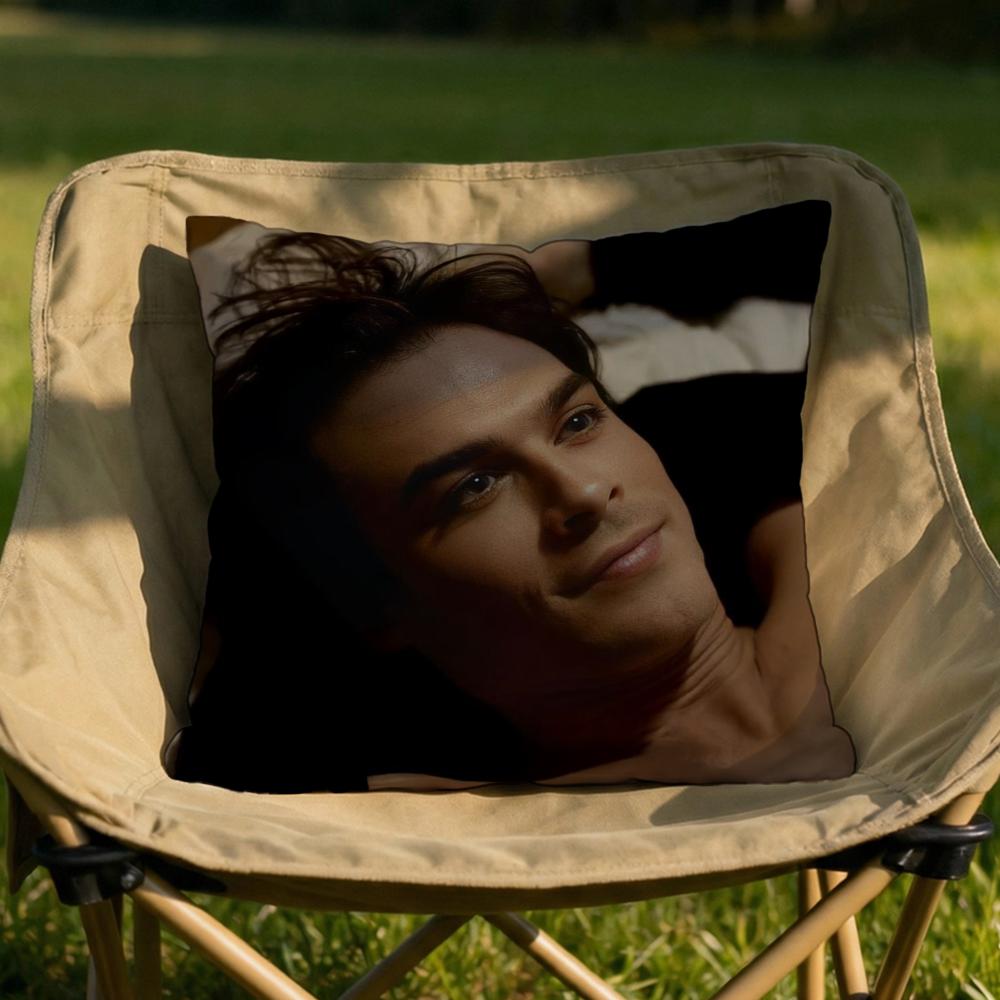 

Damon Salvatore Cushion Cover Soft Reversible Durable Pillow Cover MultiScene Use for Home Car Daily Comfort 30x30cm