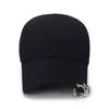 ZHENYUEQI Unisex Trendy Plain Baseball Cap with Rings