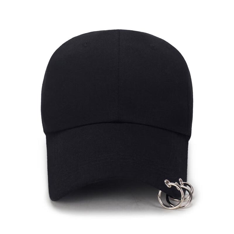ZHENYUEQI Unisex Trendy Plain Baseball Cap with Rings
