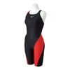 Mizuno EXER SUITS Half Suit for Competitive Swimming and Size XL Women's Training, N2MG2775, 96 Black/Red,