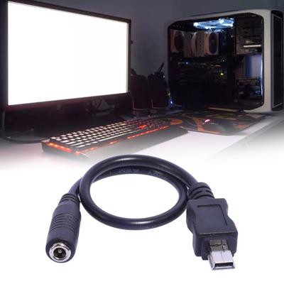 DC3.5x1.35mm auf Mini-USB Stromstecker Ladekabel Kompakt und Zuverlässig 20cm/7.87Zoll Lang