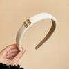 Elegant Sponge Headbands for Women Simple Pearl Camellia Headband Black White Hairband Girls Hair Accessories Headwear