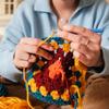 100% Wollgarn 4-fädiges Wollvlies Luxuriöses und weiches Garn Handgefärbtes Garn zum Handstricken Häkeln, 3,52 OZ, 306 Yard 3 Knäuel