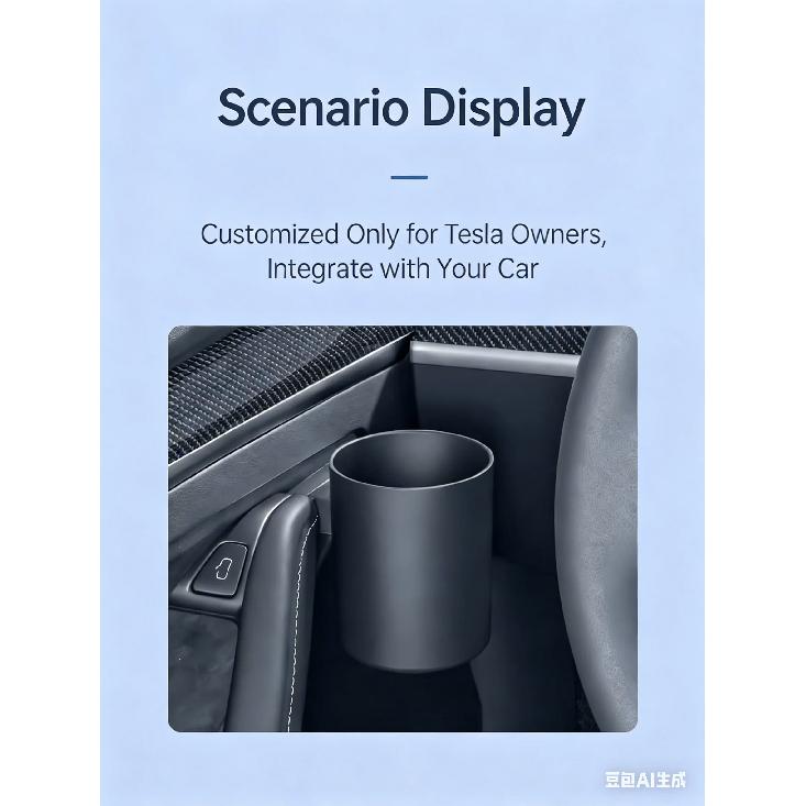Voor Tesla Model 3/Y 2021-2024, Vernieuwd Tesla Model 3/Y/L - Deur Bekerhouder