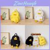Adorable Cartoon Duck Kindergarten Backpack Large Capacity For Kids Boys Girls Breathable Canvas