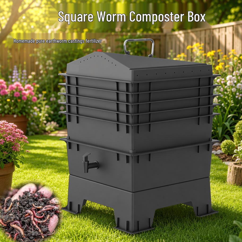 Plastic Worm Composting and Aerobic Fermentation