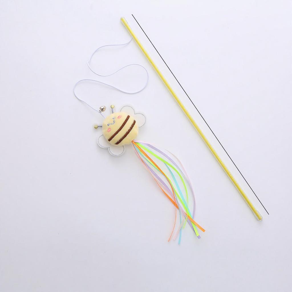 Pet Supplies Plush Bee Shaped Cat Toy