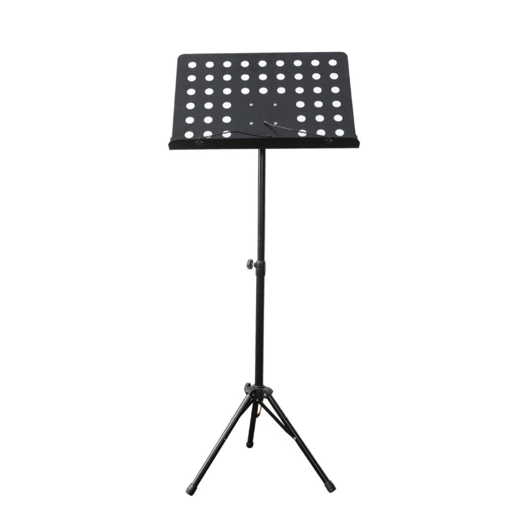 Foldable Three-Section Height-Adjustable Music Stand for Guitar Performance