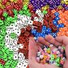 500 Stück 8mm Würfel Mini Quadratische Würfel Bunt Unterhaltungszubehör Dafabet für Festival Party Bar Freizeit Tischspiel Requisiten TMZ