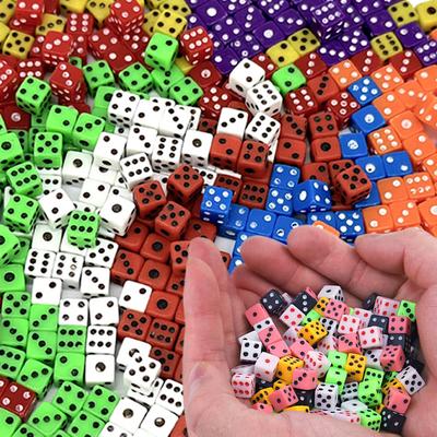 500pcs 8mm Dices Mini Square Dice Colorful Entertainment Supplies Dafabet for Festival Party Bar Leisure Table Game Props TMZ