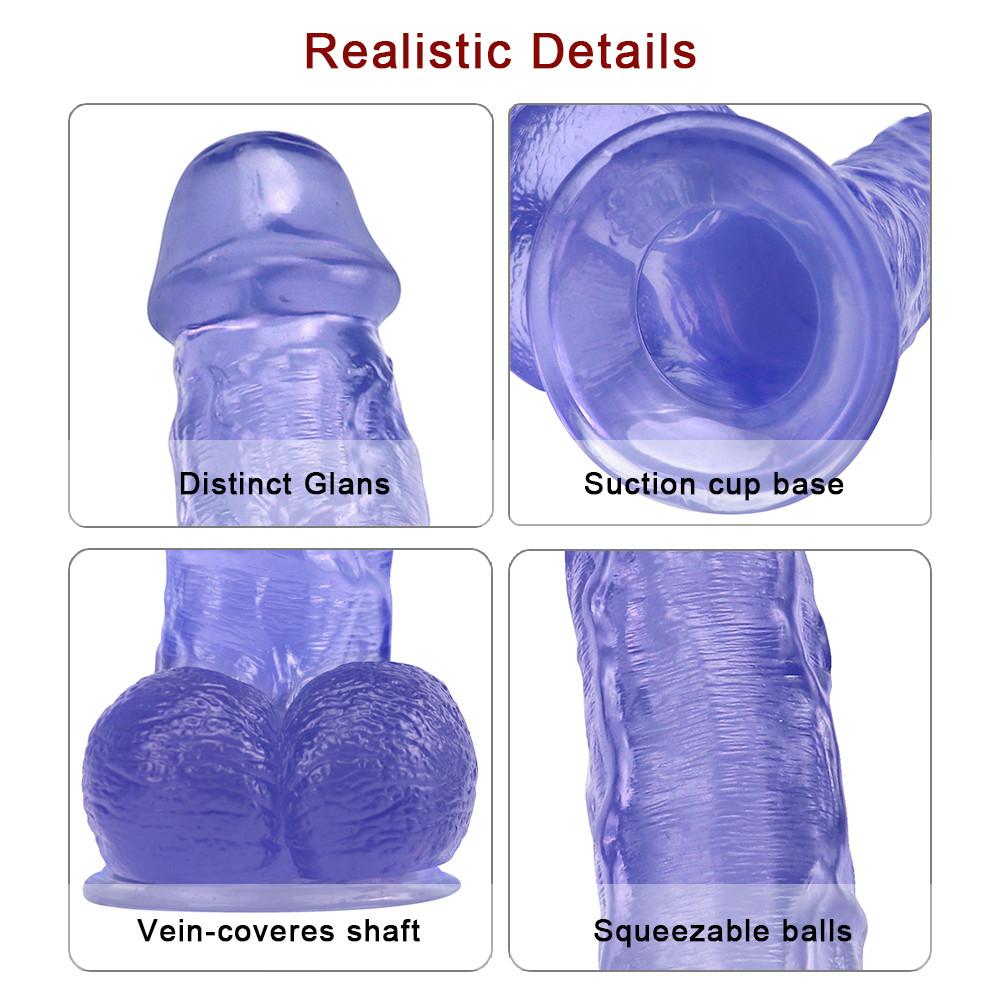 26cm Realistic Dildo Huge Sucker Soft Dildos for Women Masturbator Female Vagina Massage Anal Plug Sex Product 18+ Adult Toys