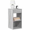 VidaXL Bedside Table with Drawer Sonoma Grey 35x34x66.5 Cm, Side Table, Bedside Cabinet, Side Table for the 858723