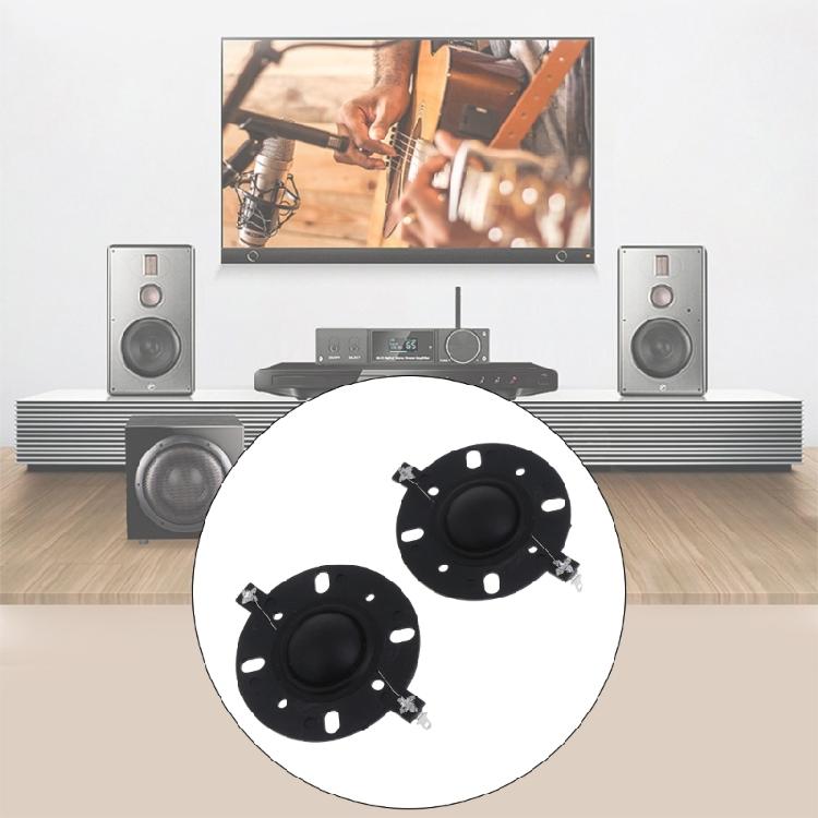 25.5mm Voice Coil Black Horn Tweeter Silk Diaphragm Film Treble Round Frame
