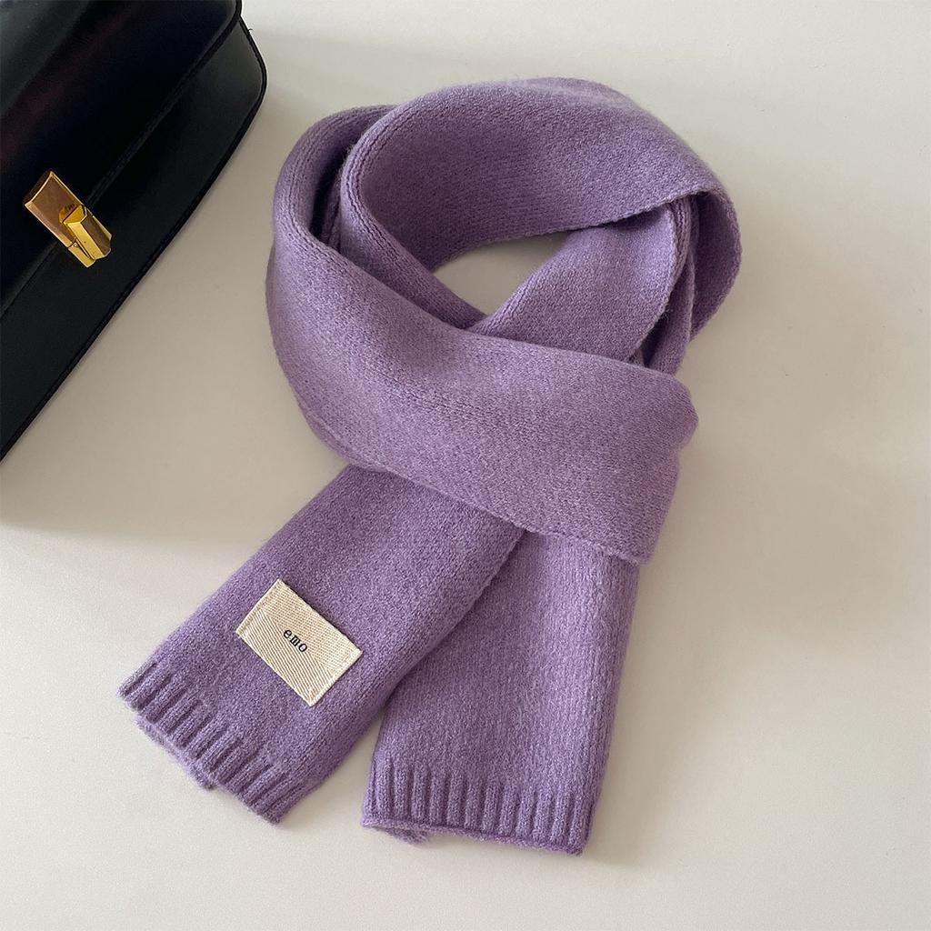 Nowy Jesienno-Zimowy Damski Męski Koreański Szalik Dzianinowy Wełniany Ciepły Gruby Szalik na Szyję Chustka Gruby Wiatroodporny Zimoodporny Otulacz