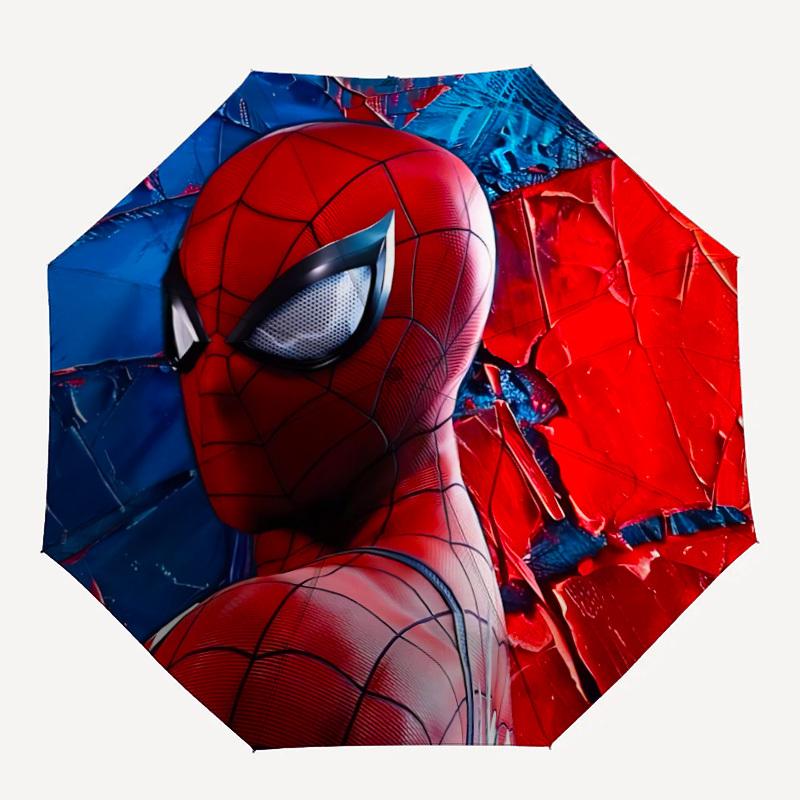 

1PC SpiderMan Automatic Open/Close, 8-Rib Durable Frame Compact Travel Umbrella for Men & Women S1222007
