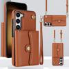 Wrist Strap Crossbody Phone Case for Samsung Galaxy S24 FE S25 Ultra S23 S22 S21 Plus A16 A15 A35  A55 A14 A54 A53 Wallet Card H