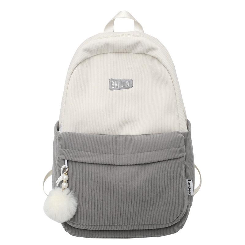 Ruiyingzizhi Vintage Ins Autumn And Winter Double Shoulder Backpack For College Students Large Capacity Breathable Street Fashion Style 15-25 Days