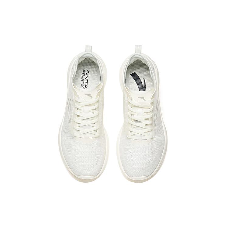 New Anta Hydrogen Run III Shock Absorbers Slip Resistant Abrasion Resistant Low Top Running Shoes Women's White 122125540-2