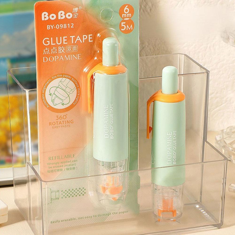 360 Degree Rotation Head Dot Glue Tape Large Capacity Rolling Glue Tape Students Gift