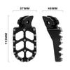 Motorcycle Pair Foot Pegs with Spring and Teeth 6061 Aluminum Motorcycles Accessories For SURRON Hyper Bee