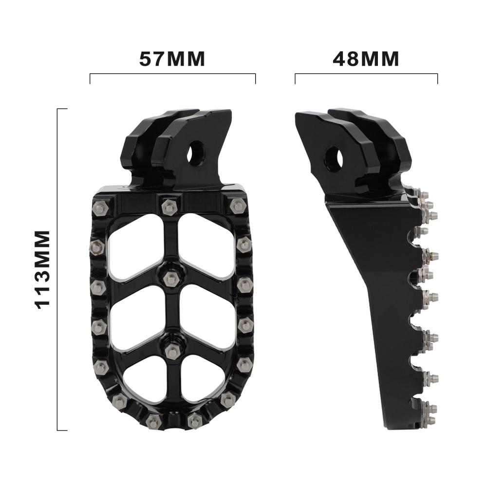 Motorcycle Pair Foot Pegs with Spring and Teeth 6061 Aluminum Motorcycles Accessories For SURRON Hyper Bee