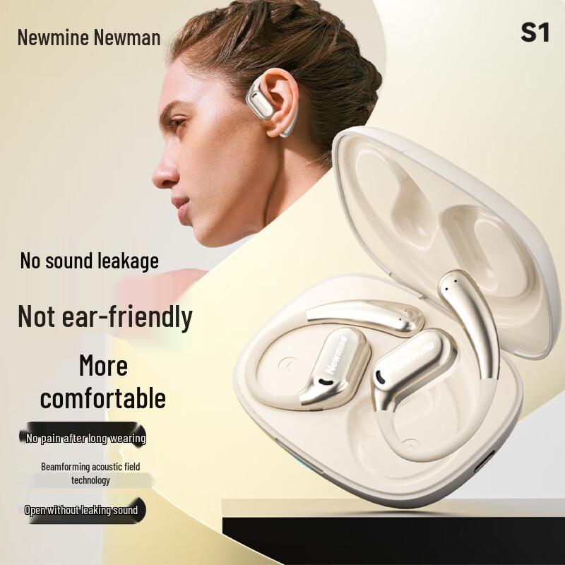 Newman S1 Pro Open-Ear Sport Noise-Cancelling Waterproof Bluetooth Earphones with Long Battery Life