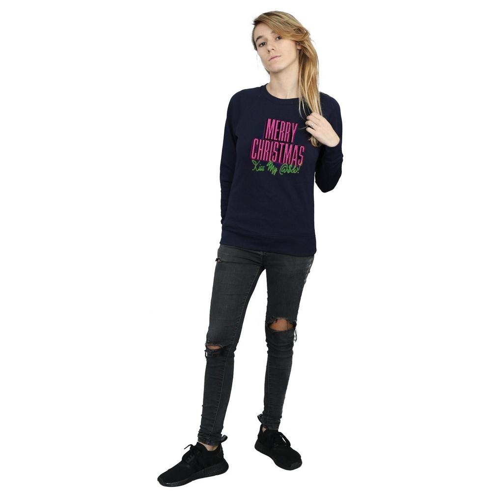 National Lampoon´s Christmas Vacation Womens/Ladies Kiss My Ass Sweatshirt