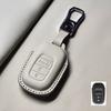 Genuine Leather Car Key Case Cover Fob For Honda Accord Civic 11Th    Hr-V Cr-V Pilot Sport Si Ex Keychain Protector