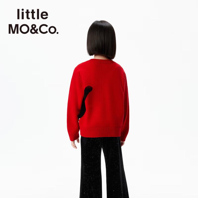 Little MO&Co. Kids' Cat Print Pullover Sweater