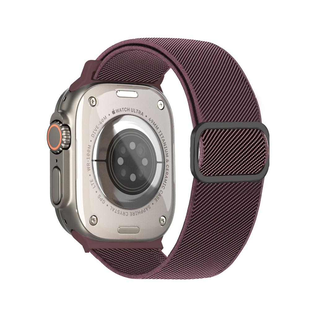 Nylon Loop For Apple Watch Ultra 2 Band 40mm 44mm 45mm 49mm 41mm 42mm 46mm Scrunchie Bracelet Iwatch Series 10 9 6 7 8 Se Strap