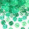 30/50PCS Green Acrylic Lucky Leaf Ornaments St Patricks Day Shamrock Decor Vase Filler Table Scatter