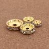 Louleur High Quality Rhinestone Crystal Beads Rondelle Loose Spacer Beads For DIY Jewelry Making Accessories Supplie Wholesale