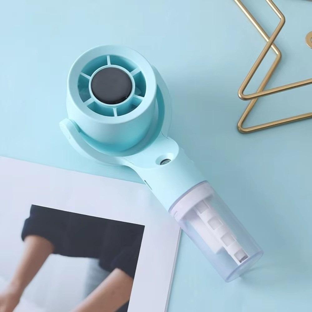 Portable Handheld Spray Fan Adjustable Angle Ventilation Fan For Student Dormitory синий