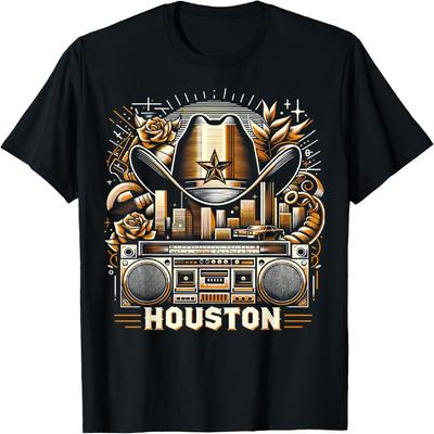 Houston Cowboy Rap T-Shirt _ Men Women XS - 6XL _ Graphic T-Shirt