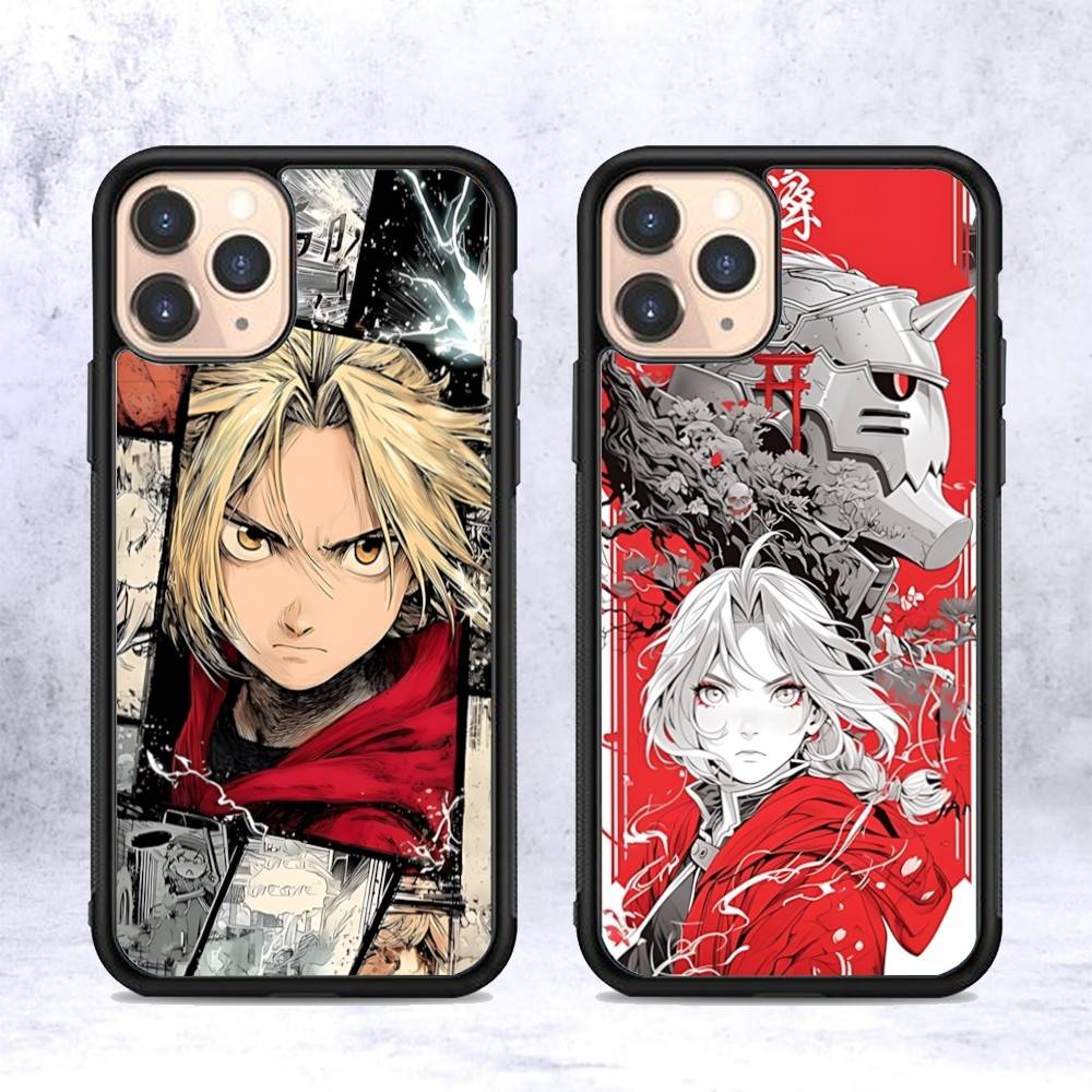 Anime F-Fullmetal A-Alchemist Handyhülle Für IPhone 17 16 15 14 13 Plus 12 11 Pro Max PC+TPU Hüllen Rückseite